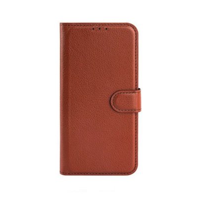 iPhone 14 Plånboksfodral med kortfack och Flip Stand - Brun