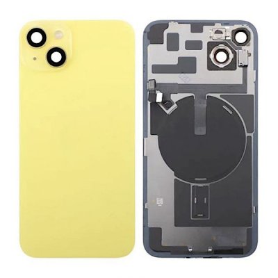iPhone 14 Plus Baksida Glas med flexkabel - Gul