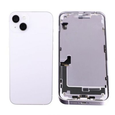 iPhone 14 Plus Baksida Glas med Komplett Ram - Lila