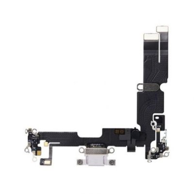 iPhone 14 Plus Laddkontakt med Flexkabel OEM - Vit