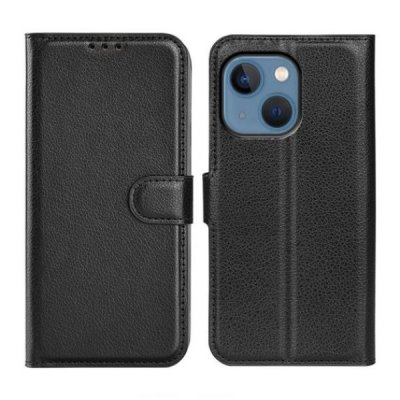 iPhone 14 Plus Plånboksfodral med kortfack och Flip Stand - Svart
