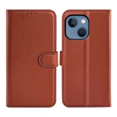 iPhone 14 Plus Plånboksfodral med Flip Stand - Brun