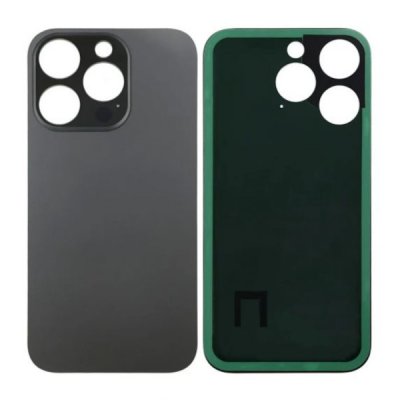 iPhone 14 Pro Baksida Glas OEM med tejp - Svart