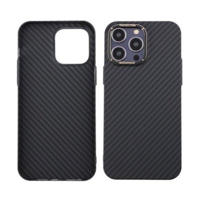 iPhone 14 Pro Max Kolfiber Skal - Svart