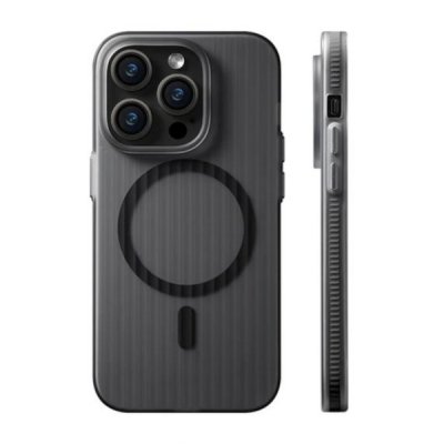 iPhone 14 Pro Max Skal Korrugerad Anti-Halk - Svart