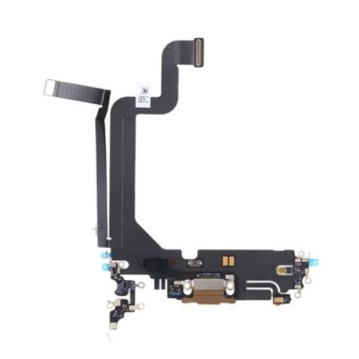 iPhone 14 Pro Max OEM Laddkontakt med Flexkabel - Guld