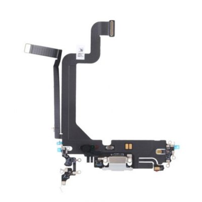 iPhone 14 Pro Max OEM Laddkontakt med Flexkabel - Vit