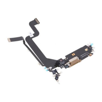 iPhone 14 Pro OEM Laddkontakt med Flexkabel - Guld
