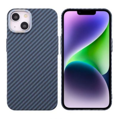 iPhone 15 Skal i Kolfiber - Blå