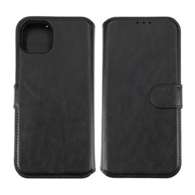 iPhone 15 Plus Plånboksfodral med Magnet - Svart