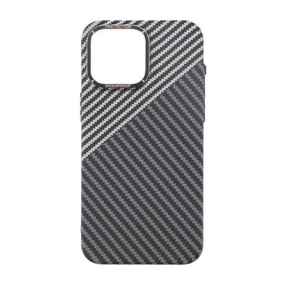 iPhone 15 Pro Skal i Kolfiber - Svart/Vit, bild 3
