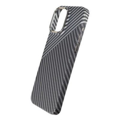 iPhone 15 Pro Skal i Kolfiber - Svart/Vit, bild 5