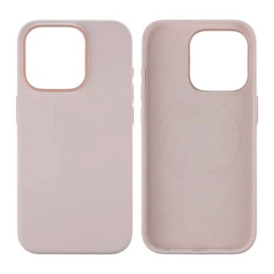 iPhone 15 Pro Silikonskal med MagSafe RV - Rosa