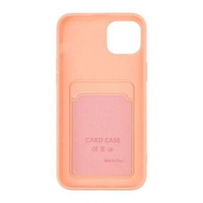 iPhone 15 Silikonskal med Korthållare - Rosa, bild 3