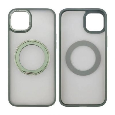 iPhone 15 Skal med MagSafe Stativ RV - Grön