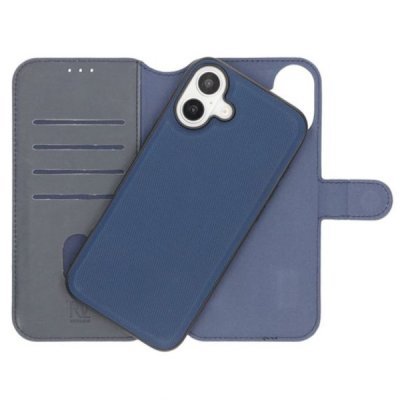 iPhone 16 Plånboksfodral Magnet RV - Blå