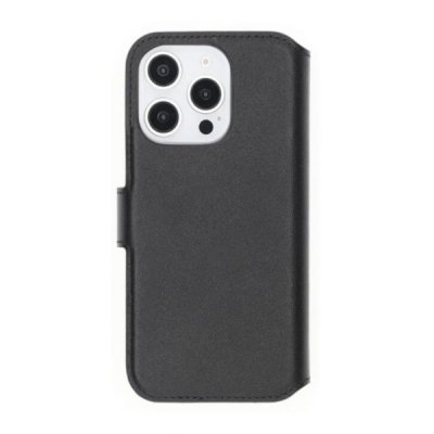 iPhone 16 Pro Max Plånboksfodral Äkta Läder RV - Svart