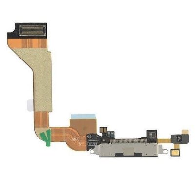 iPhone 4 Laddkontakt Kabel - Svart