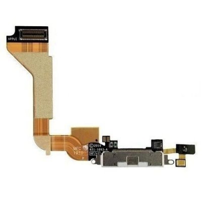 iPhone 4 Laddkontakt Kabel - Vit