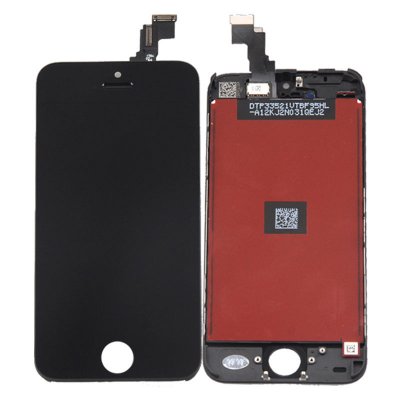 iPhone 5C Glas med Original LCD Display - Svart