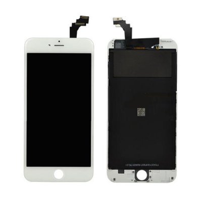 iPhone 6 Glas med Original Skärm LCD Display - Vit