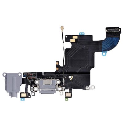 iPhone 6S Laddkontakt och Hörlursuttag - Mörkgrå