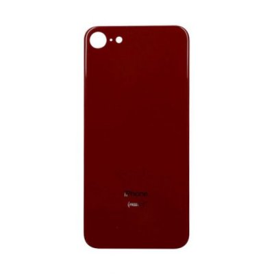 iPhone 8 Baksida Glas med Självhäftande tejp - Röd