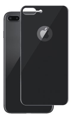 Panzer iPhone 8 Plus Curved Silicate Glass Back - Space Grey