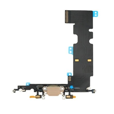 iPhone 8 Plus Laddkontakt & Mikrofon - Guld