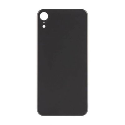 iPhone XR Baksida Glas med Självhäftande tejp OEM - Svart
