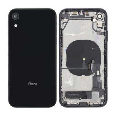 iPhone XR Baksida med Komplett Ram Original OEM - Svart