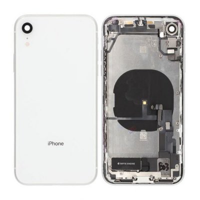 iPhone XR Baksida med Komplett Ram OEM - Vit