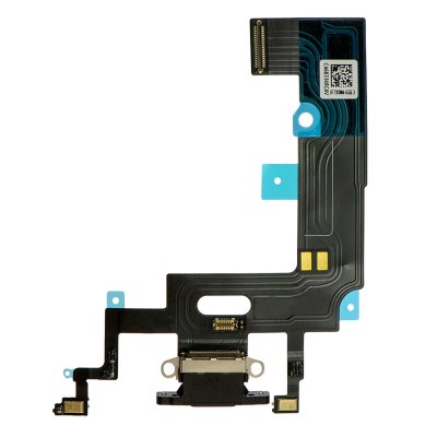 iPhone XR Laddkontakt med Flexkabel - Svart