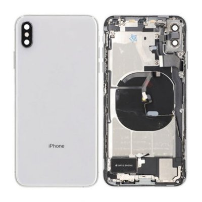 iPhone XS Max Baksida med Komplett Ram OEM - Vit