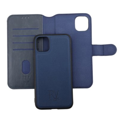 RV iPhone 11 Magnetiskt Plånboksfodral med Avtagbart skal - Blå