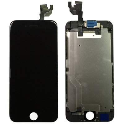 iPhone 6 Plus komplett LCD skärm med smådelar - Svart