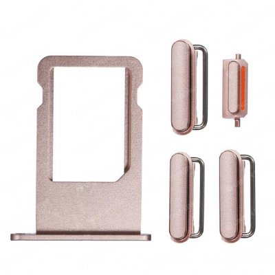 IPhone 6S Plus Simkortshållare, Sidoknappar - Roséguld