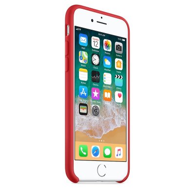 Apple Silikonskal till iPhone 8 / 7 - Röd, bild 3