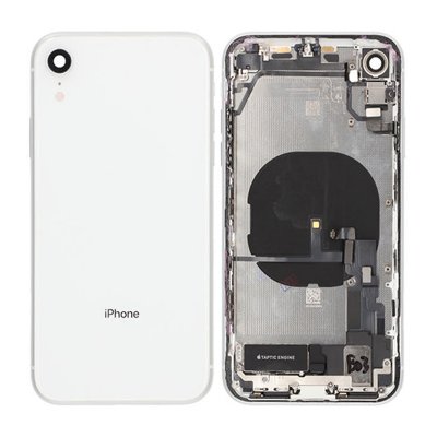 iPhone XR Komplett Original Baksida med smådelar - Vit