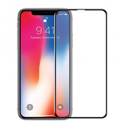 Skärmskydd iPhone XS Max / 11 Pro Max 9D Heltäckande - Svart