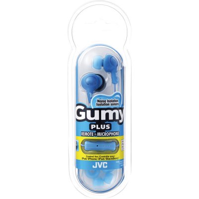 JVC Gumy Plus In-Ear Hörlurar W/Mic - HA-FR6 - Blå