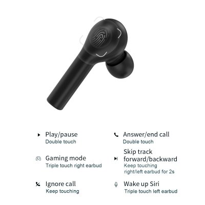Smarta In-ear TWS 2020 Bluetooth v5.0 Hörlurar med Touch, bild 3