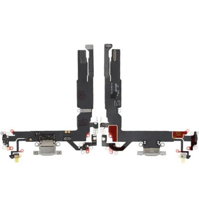 Laddkontakt med Flexkabel för iPhone 17 - Vit