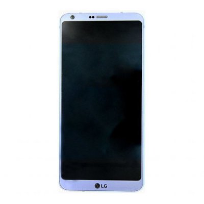 LG G6 H870 Skärm med LCD Display Glas och Ram Original - Blå