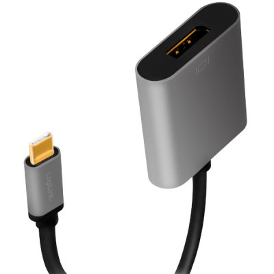Logilink USB-C DisplayPort adapter 4K 60Hz Alu 15cm