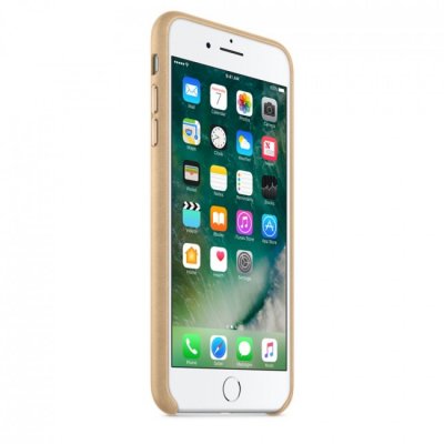 Apple Läderskal för iPhone 7 Plus / 8 Plus - Ljusbrun, bild 4
