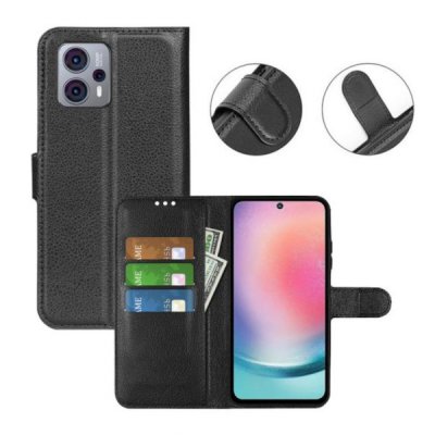Motorola Moto G23 Plånboksfodral med Stativ - Svart