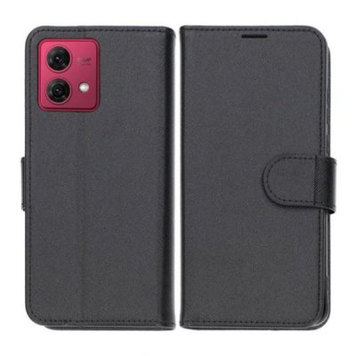 Motorola Moto G84 Plånboksfodral med Stativ - Svart