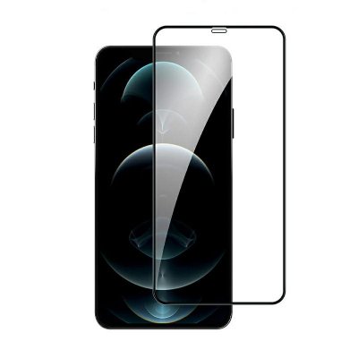 iPhone 12/12 Pro Skärmskydd 3D Heltäckande - Svart