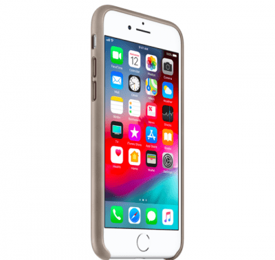 Apple iPhone 8 / 7 / SE 2 Läderskal Original - Taupe, bild 3